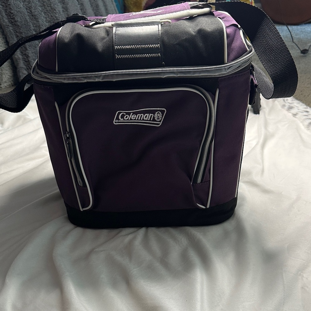 Coleman Black and Purple Cooler Bag